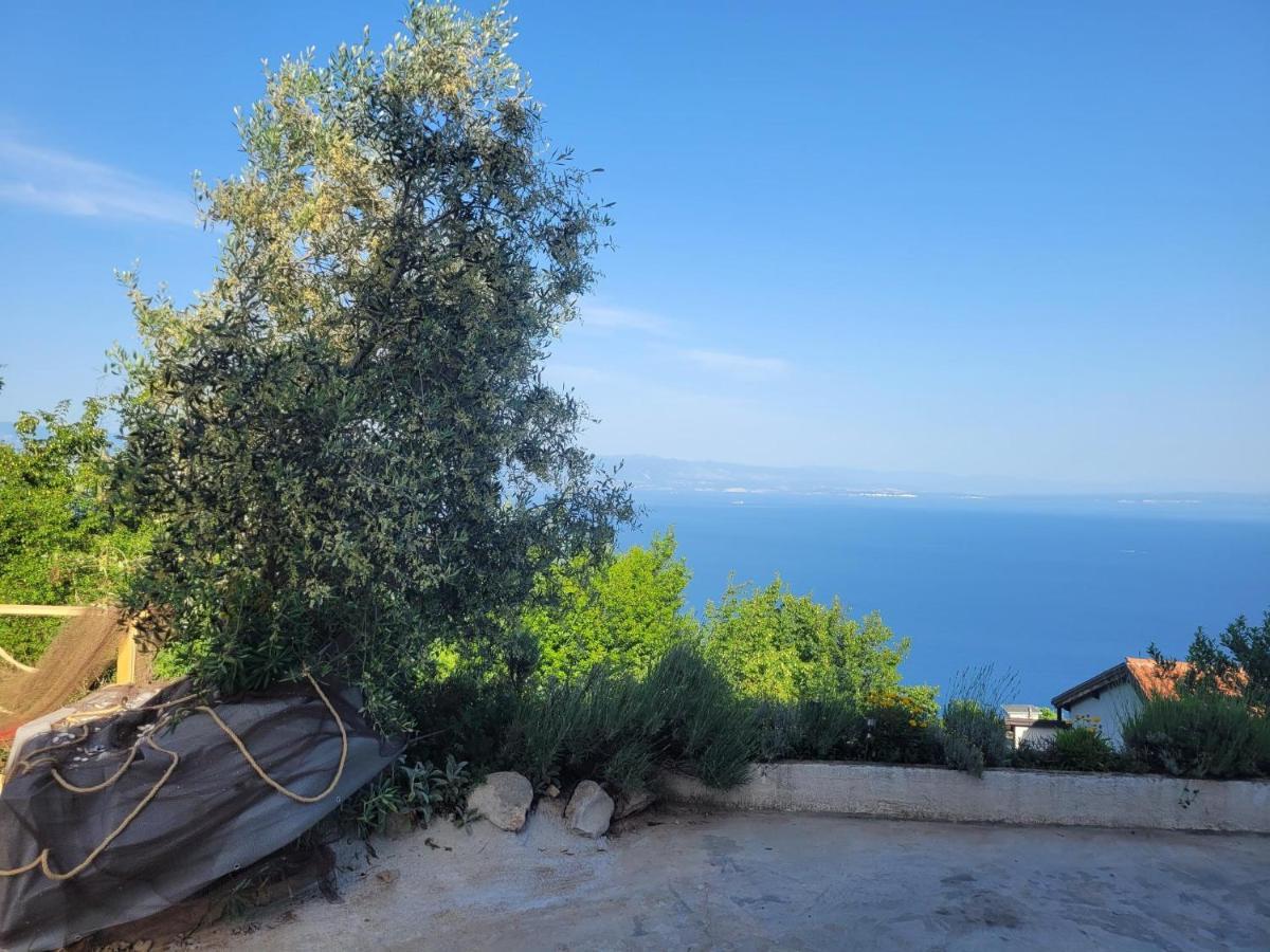 Apartments Chiara Mit Meerblick Und Pool Und Jacuzzi Ловран Екстериор снимка